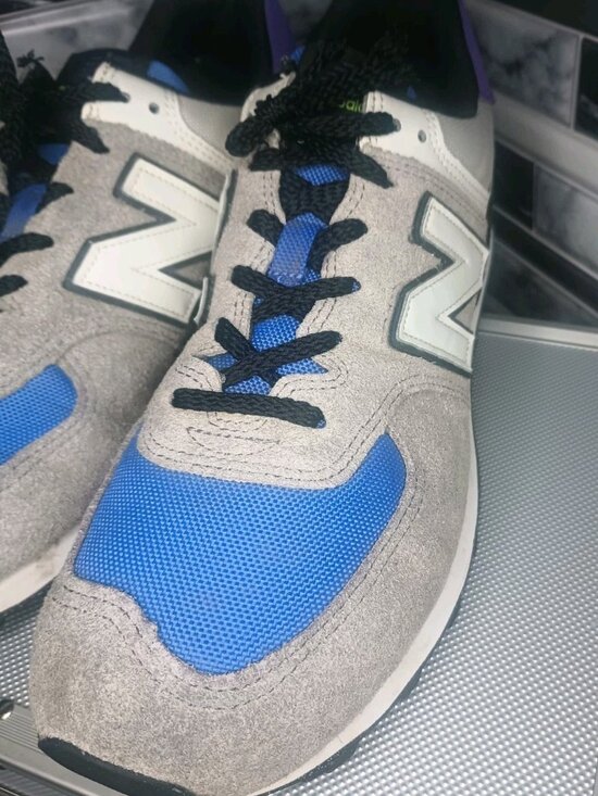 New Balance 574 Low Grey Purple Suede Shoes Sneakers U574CB2 Men\'s Size 11.5 main image 13